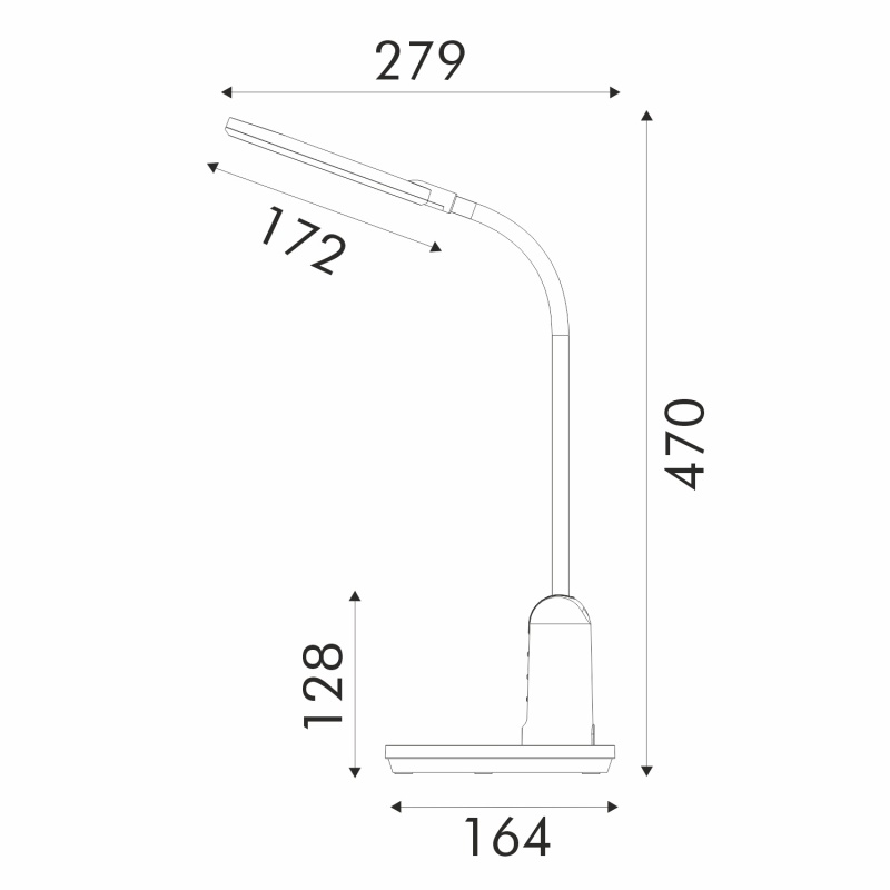 Aca Φωτιστικό Γραφείου Λευκό Πλαστικό Led SMD 10W 400lm CCT 3000K – 4000K – 6000K IP20 (BL1312WH)
