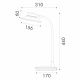 Aca Φωτιστικό Γραφείου Led Μαύρο 10W CCT 3000K/3800K/5700K 500lm (BL1317LBK)