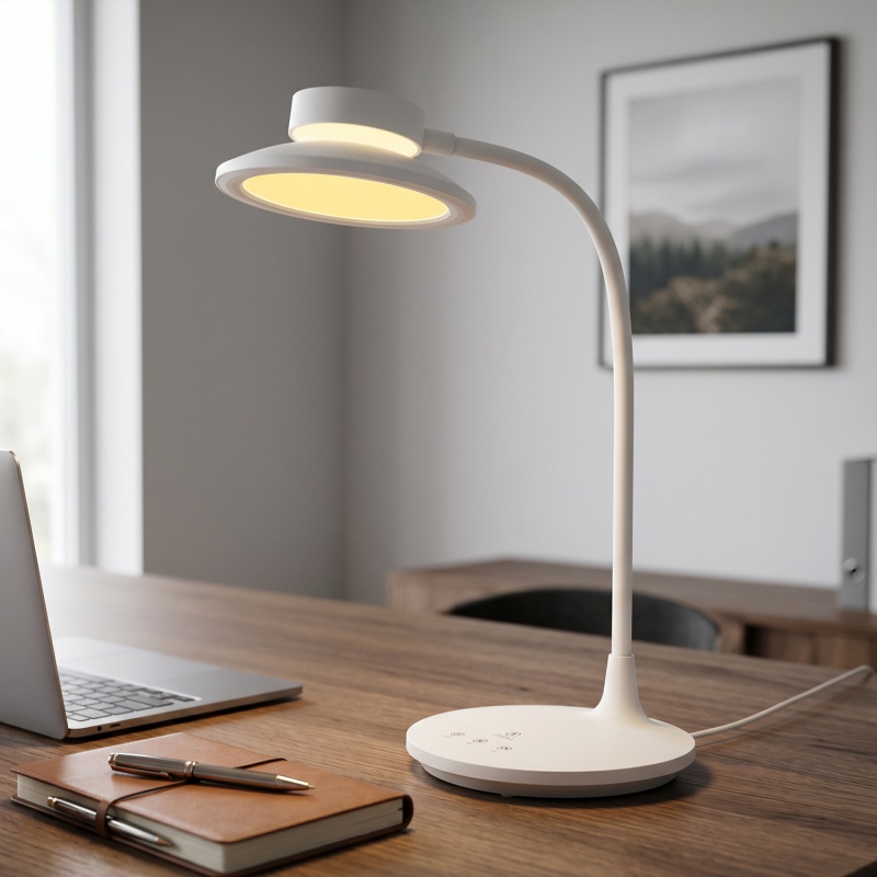 Aca Φωτιστικό Γραφείου Led Λευκό 10W CCT 3000K/3800K/5700K 500lm (BL1317LWH)