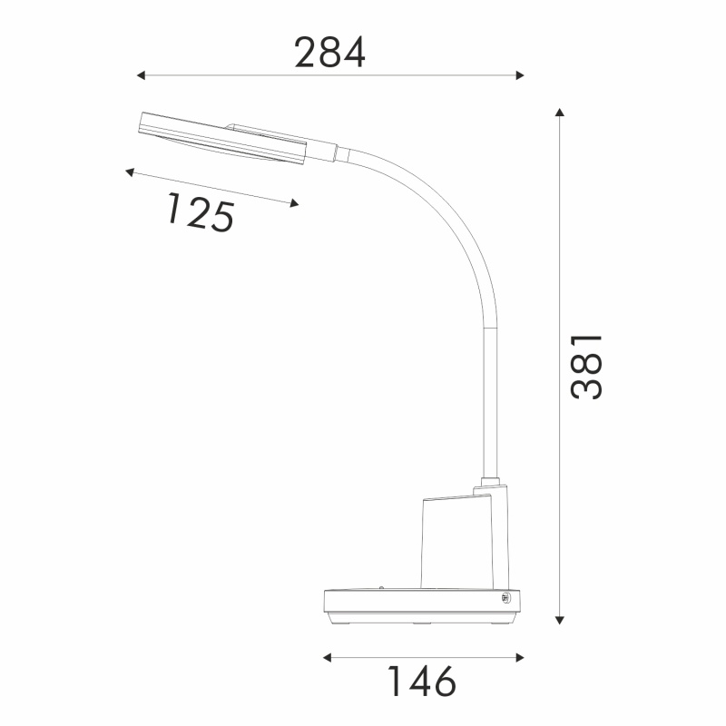 Aca Φωτιστικό Γραφείου Led Μαύρο 8W CCT 3000K/3800K/5700K 300lm (BL1181BK)