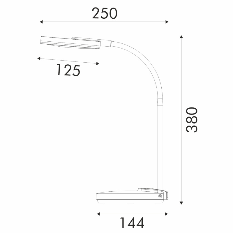 Aca Φωτιστικό Γραφείου Led BL1055WH Λευκό 8W CCT 3000K/3800K/5700K 300lm (BL1055WH)