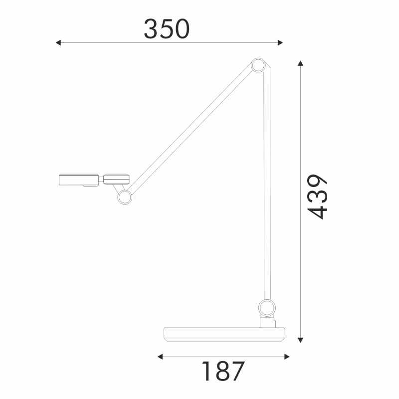 Aca Φωτιστικό Γραφείου Ασημί Πλαστικό Led SMD 9W 500lm CCT 3000K-4000K-6500K IP20 (BL1105S)