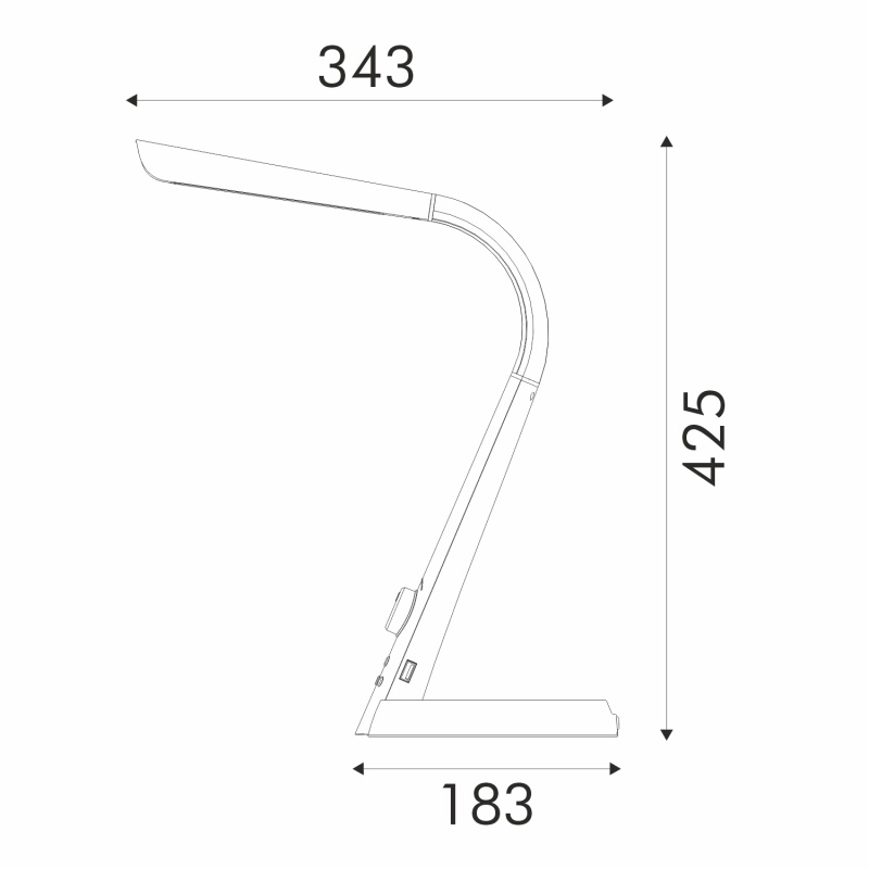 Aca Φωτιστικό Γραφείου Ασημί Πλαστικό Led SMD 8W 550lm CCT 2800K – 3800K – 5700K IP20 (BL1063S)