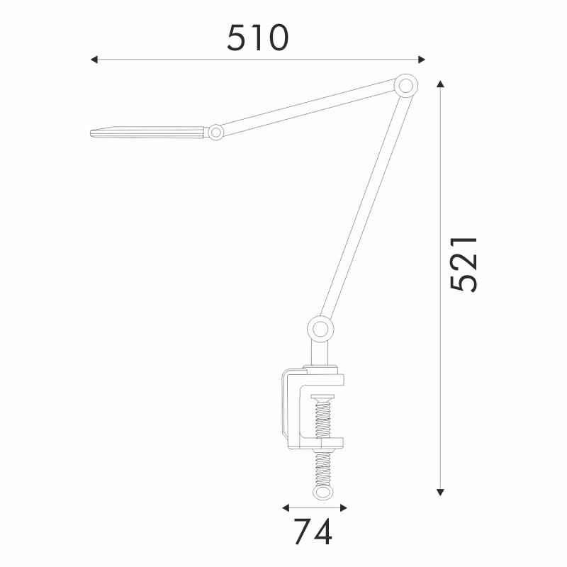 Aca Φωτιστικό Γραφείου Μαύρο Πλαστικό Led SMD 9W 500lm CCT 3000K-4000K-6000K IP20 (BL1293DBK)