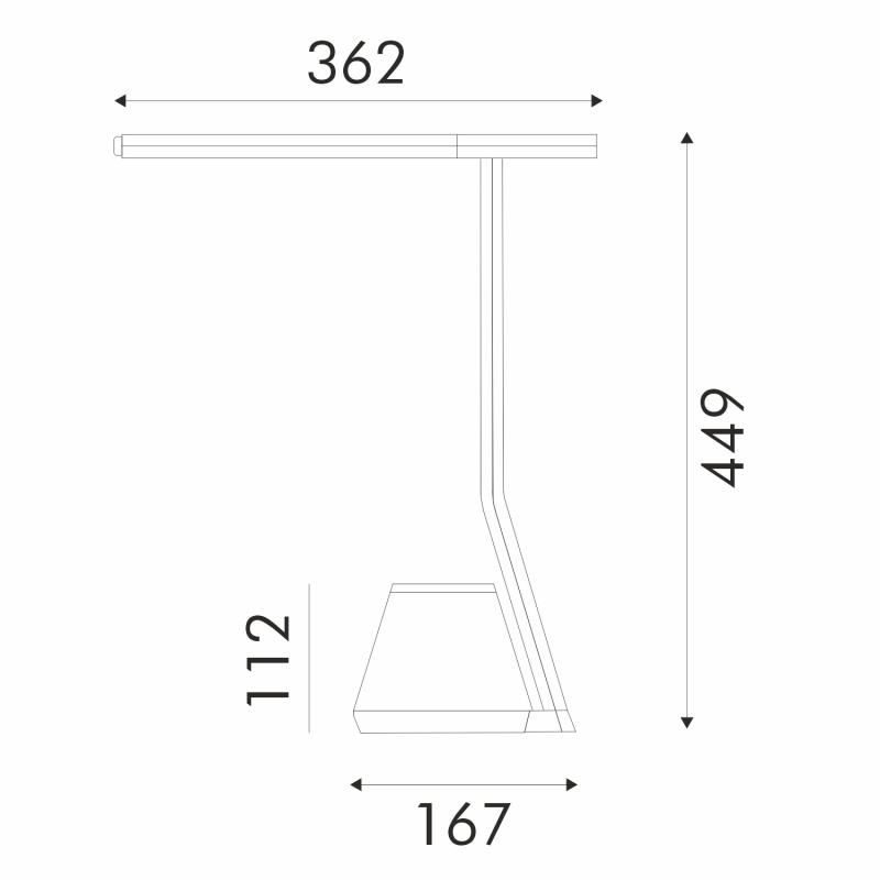 Aca Φωτιστικό Γραφείου Λευκό Πλαστικό Led SMD 7W 450lm CCT 3000K-4300K-6000K IP20 (BL1066WH)