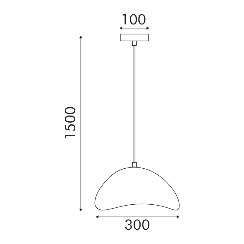 Aca Κρεμαστό Φωτιστικό CAVE MP24123630 Λευκό 1XE27 60W (MP24123630)