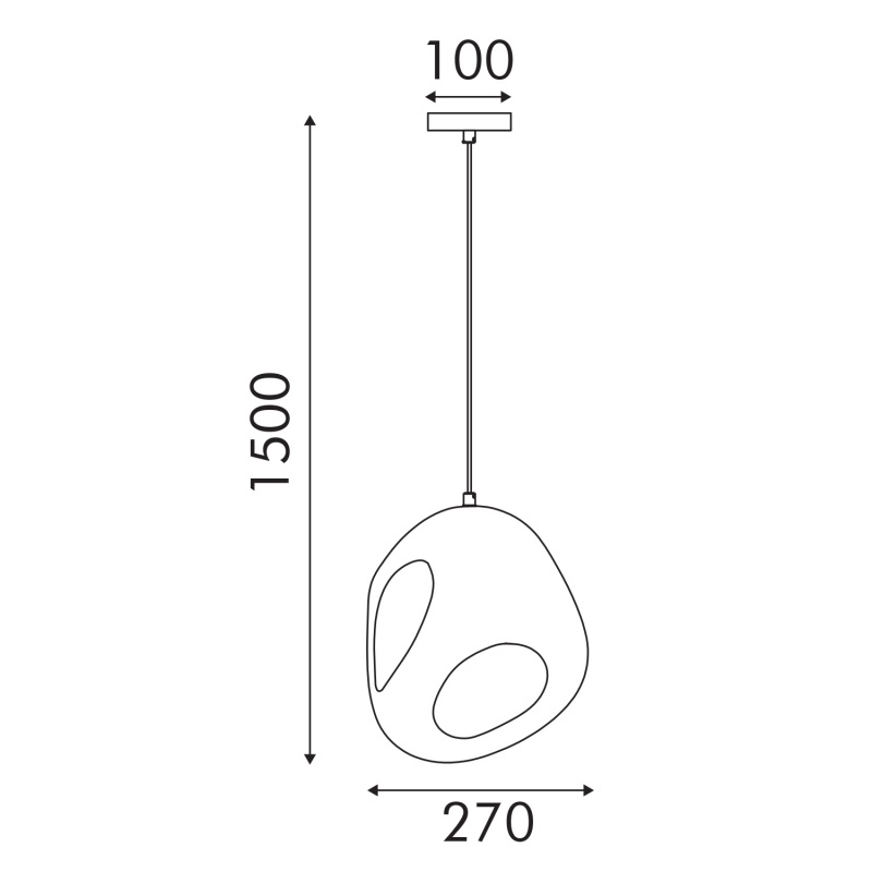 Aca Κρεμαστό Φωτιστικό FALIRIS MP251030 Λευκό 1XE27 60W (MP251030)