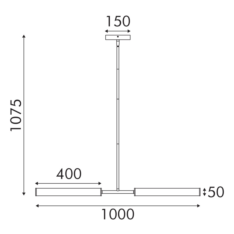 Aca Κρεμαστό Φωτιστικό Led ABYSS MP240109 Λευκό-Χρυσό 20W 3000K (MP240109)
