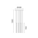 Aca Κρεμαστό Φωτιστικό Led KY011AC14BK ALICE Αμμώδες Μαύρο Αλουμίνιο 50W 2800K-3200K-4000K 2000lm IP20 D300mm H550mm (KY011AC14B