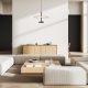 Aca Κρεμαστό Φωτιστικό Led Maison OKN5013PBK Αμμώδες Μαύρο 9W 3000K 310lm (OKN5013PBK)