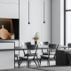 Aca Κρεμαστό Φωτιστικό Led Esthetic OKN5012PBK Αμμώδες Μαύρο 5W 3000K 440lm (OKN5012PBK)