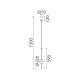 Aca Κρεμαστό Φωτιστικό Led Ball OKN96161BK Αμμώδες Μαύρο 5W 3000K 550lm (OKN96161BK)