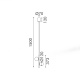 Aca Κρεμαστό Φωτιστικό Led Ball OKN96162BK Αμμώδες Μαύρο 10W 3000K 1100lm (OKN96162BK)