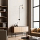 Aca Επιτοίχιο Φωτιστικό Led Maison OKN5013W2BK Αμμώδες Μαύρο 9W 3000K 310lm (OKN5013W2BK)