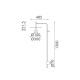 Aca Επιτοίχιο Φωτιστικό Led Maison OKN5013W2BK Αμμώδες Μαύρο 9W 3000K 310lm (OKN5013W2BK)