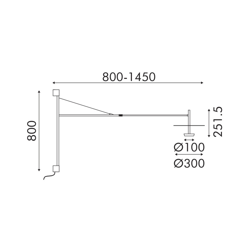 Aca Επιτοίχιο Φωτιστικό Led Maison OKN5013WBK Αμμώδες Μαύρο 9W 3000K 310lm (OKN5013WBK)