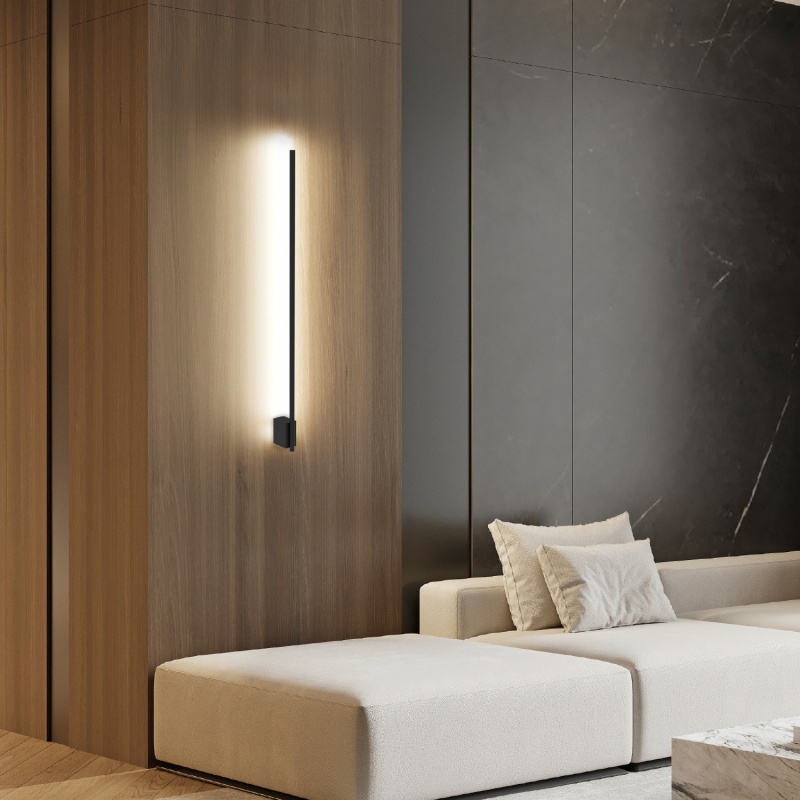 Aca Επιτοίχιο Φωτιστικό Led Frodo OKN9600AS9BK Αμμώδες Μαύρο 15W 3000K 531lm (OKN9600AS9BK)