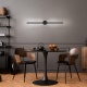 Aca Επιτοίχιο Φωτιστικό Led Leaf OKN9600AW6BK Αμμώδες Μαύρο 10W 3000K 410lm (OKN9600AW6BK)