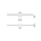 Aca Επιτοίχιο Φωτιστικό Led Leaf OKN9600AW6BK Αμμώδες Μαύρο 10W 3000K 410lm (OKN9600AW6BK)