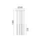Aca Κρεμαστό Φωτιστικό Led KY011AC14WH ALICE Αμμώδες Λευκό Αλουμίνιο 50W 2800K-3200K-4000K 2000lm IP20 D300mm H550mm (KY011AC14W