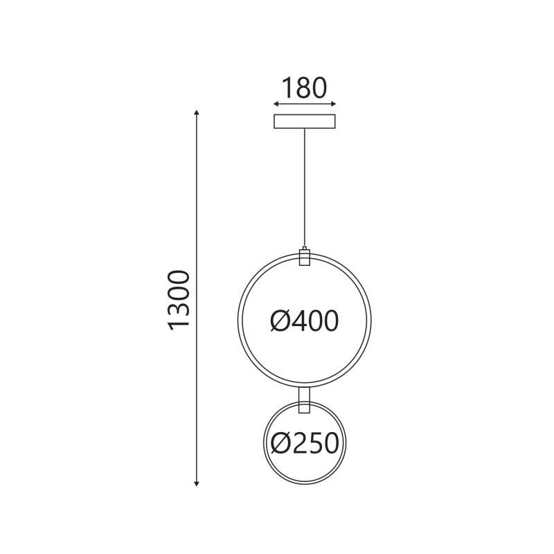 Aca Κρεμαστό Φωτιστικό Led KY011ECBK TWIN Αμμώδες Μαύρο Αλουμίνιο + ΣΙΛΙΚΟΝΗ 30W 2800K-3200K-4000K 1200lm IP20 250+400mm (KY011E