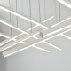 Aca Κρεμαστό Φωτιστικό Led KY011AC14XWH CORE Αμμώδες Λευκό Αλουμίνιο + ΣΙΛΙΚΟΝΗ 80W 2800K-3200K-4000K 3200lm IP20 650mmX8PCS (KY