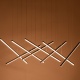 Aca Κρεμαστό Φωτιστικό Led KY011AC14XΒΚ CORE Αμμώδες Μαύρο Αλουμίνιο + ΣΙΛΙΚΟΝΗ 80W 2800K-3200K-4000K 3200lm IP20 650mmX8PCS (KY