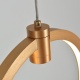 Aca Κρεμαστό Φωτιστικό Led KY011EC29QGD LILO ΜΑΤ Χρυσό Αλουμίνιο + ΣΙΛΙΚΟΝΗ 26W 2800K-3200K-4000K 1050lm IP20 250mmX2 (KY011EC29