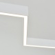 Aca Κρεμαστό Φωτιστικό Led KY011AD25WH ZIGZAG Αμμώδες Λευκό Αλουμίνιο + ΣΙΛΙΚΟΝΗ 30W 2800K-3200K-4000K 1200lm IP20 1200mm (KY011