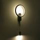 Aca Επιτοίχιο Φωτιστικό Led KY011BFBK LOOP Αμμώδες Μαύρο Αλουμίνιο + ΣΙΛΙΚΟΝΗ 15W 2800K-3200K-4000K 480 lm IP20 250mm (KY011BFBK