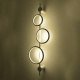 Aca Επιτοίχιο Φωτιστικό Led KY011BFCBK RINGY Αμμώδες Μαύρο Αλουμίνιο + ΣΙΛΙΚΟΝΗ 25W 2800K-3200K-4000K 1200lm IP20 200X250X300mm (KY011BFCBK)
