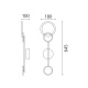 Aca Επιτοίχιο Φωτιστικό Led KY011BFWBK BANE Αμμώδες Μαύρο Αλουμίνιο + ΣΙΛΙΚΟΝΗ 15W 2800K-3200K-4000K 480lm IP20 180mmX15mm (KY011BFWBK)