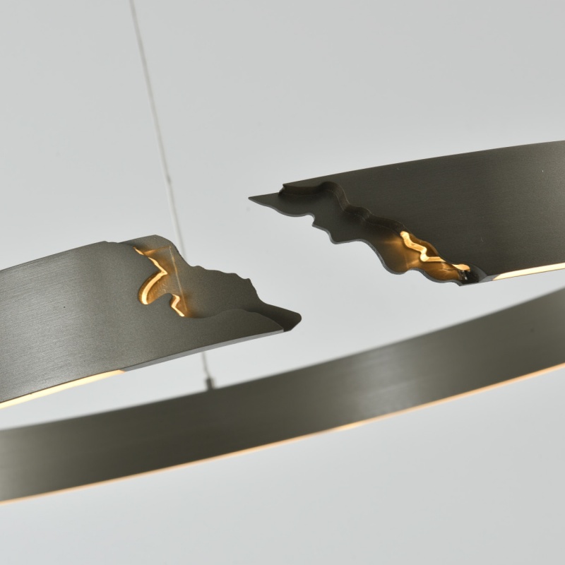 Aca Κρεμαστό Φωτιστικό Led KY011EC92C RUNO ΜΑΤ Ασημί Αλουμίνιο + ΣΙΛΙΚΟΝΗ 30W 2800K-3200K-4000K 900lm IP20 Φ600mm (KY011EC92C)