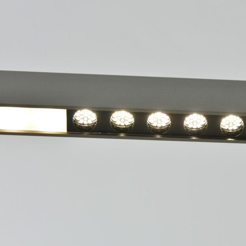 Aca Κρεμαστό Φωτιστικό Led KY011ECS IONIS ΜΑΤ Ασημί Αλουμίνιο + ΣΙΛΙΚΟΝΗ 30W 2800K-3200K-4000K 900lm IP20 L1170XW45mm (KY011ECS)