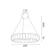 Aca Κρεμαστό Φωτιστικό HM251486G Χρυσό Led 45W 2700K-3000K-4000K IP20 D60XH120cm (HM251486G)