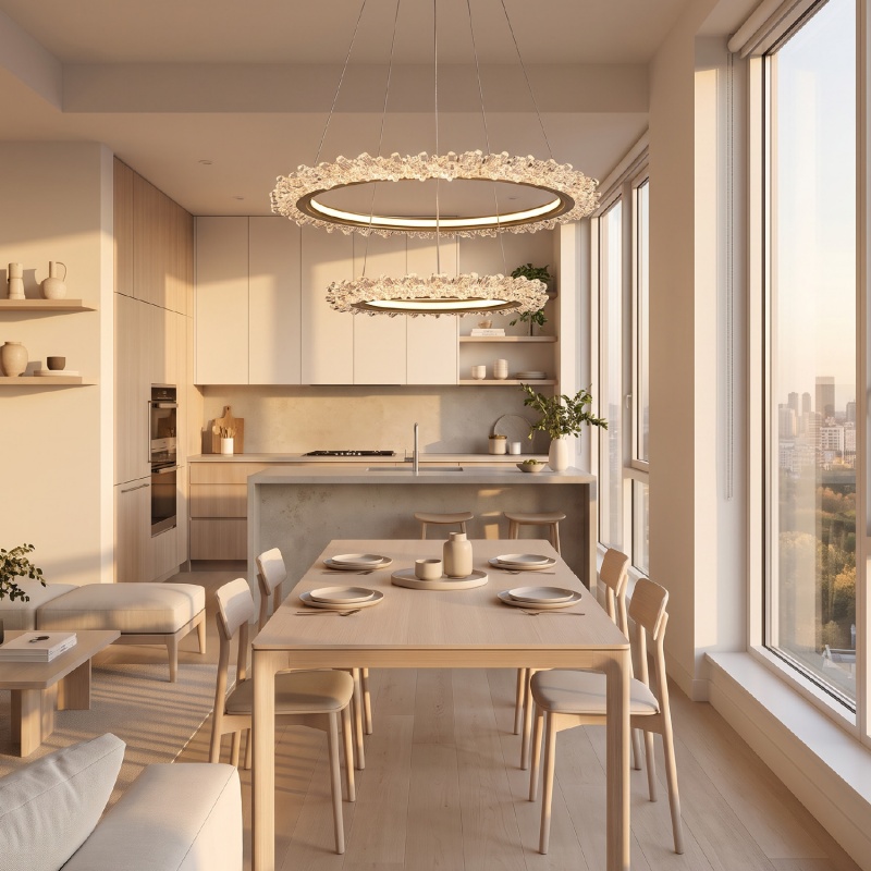 Aca Κρεμαστό Φωτιστικό HM251786G Χρυσό Led 45W 2700K-3000K-4000K IP20 D60XH120cm (HM251786G)