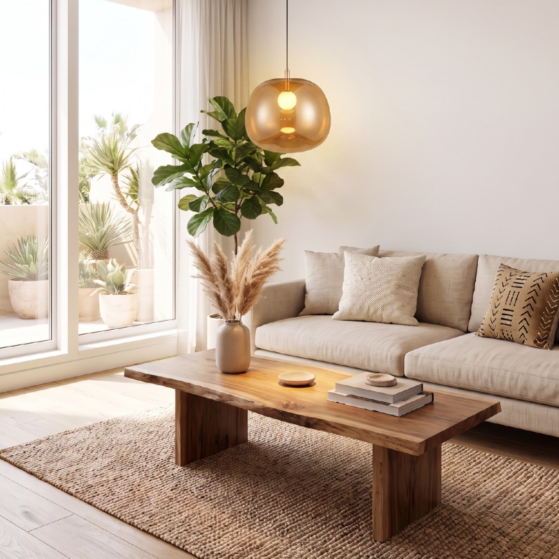 Aca Κρεμαστό Φωτιστικό HM177613A ΡΟΖ Χρυσό 1XE27X60W IP20 D30XH120cm (HM177613A)