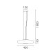 Aca Κρεμαστό Φωτιστικό HM2512645 Μαύρο Led 12W 3000K-4000K-6000K IP20 D45XH120cm (HM2512645)