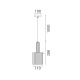 Aca Κρεμαστό Φωτιστικό HM2504011 Χρυσό 1XE27X40W IP20 D11XH120cm (HM2504011)