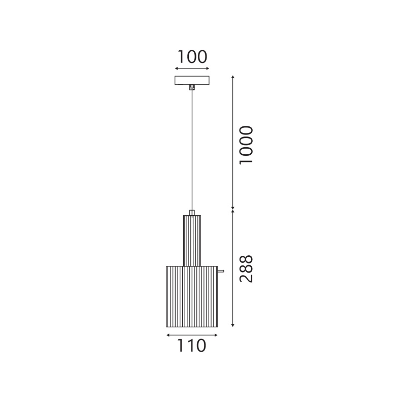 Aca Κρεμαστό Φωτιστικό HM2504011 Χρυσό 1XE27X40W IP20 D11XH120cm (HM2504011)