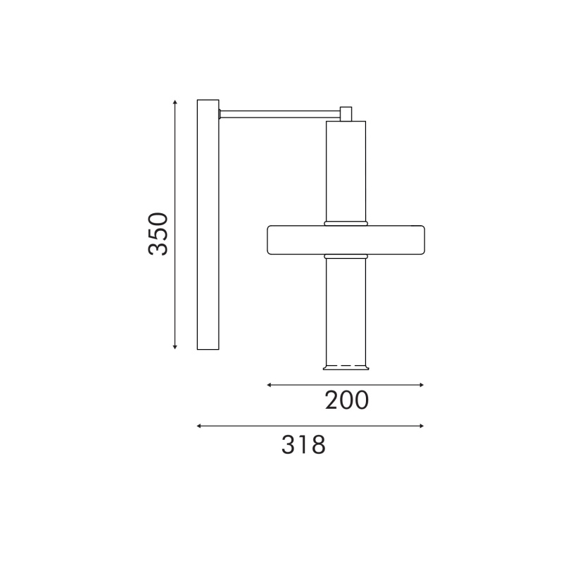 Aca Φωτιστικό Επιτοίχιο Χρυσό Διαφανές COB 5W 3000K IP20 L22XW28XH38cm (HM25026B)