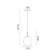 Aca Κρεμαστό Φωτιστικό HM2357A Μαύρο Φιμέ Led 5W 3000K IP20 D17XH120cm (HM2357A)