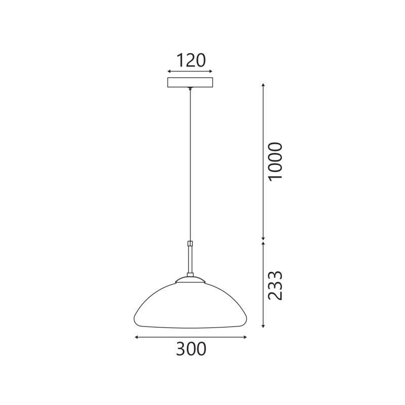 Aca Κρεμαστό Φωτιστικό HM2357C Μαύρο Φιμέ Led 5W 3000K IP20 D30XH120cm (HM2357C)