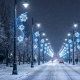Επίστηλο XMAS Διακοσμητικό Μοτίβο S με Νιφάδες 100LED Λευκό & Μπλε Σταθερό 13m Μονοκάναλος Φωτοσωλήνας 1,5m Καλώδιο IP65 1850x630x50mm (XPOLESNOFLAKE3)