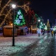 Επίστηλο XMAS Διακοσμητικό ΜΟΤΙΒΟ Δέντρο 24m Λευκό & Πράσινο Μονοκάναλος Φωτοσωλήνας 1,5m Καλώδιο IP65 1850x900x50mm (XPOLETREE)