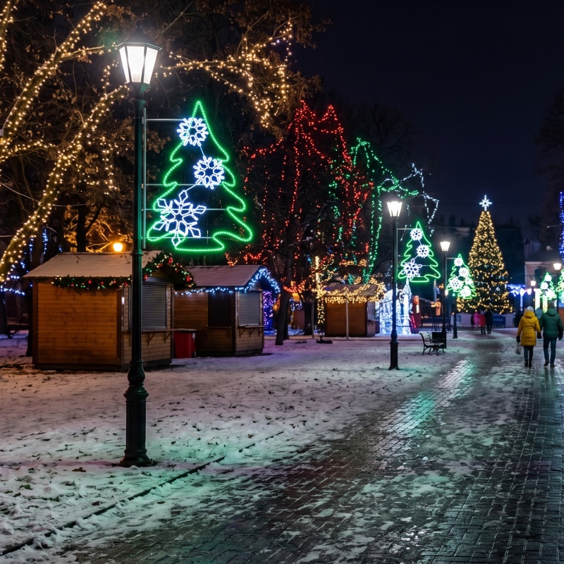 Επίστηλο XMAS Διακοσμητικό ΜΟΤΙΒΟ Δέντρο 24m Λευκό & Πράσινο Μονοκάναλος Φωτοσωλήνας 1,5m Καλώδιο IP65 1850x900x50mm (XPOLETREE)