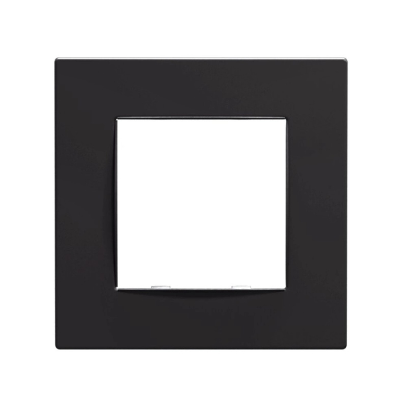 Acaelec Prime Classic Πλαίσιο 1 Θέσης Τετράγωνο Ματ Ανθρακί (1000120005)