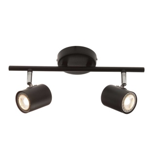 Aca Spot Οροφής 2 Φώτων Μαύρο (SUH1892TB)