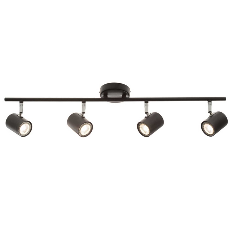 Aca Spot Οροφής 4 Φώτων Μαύρο (SUH1894TB)