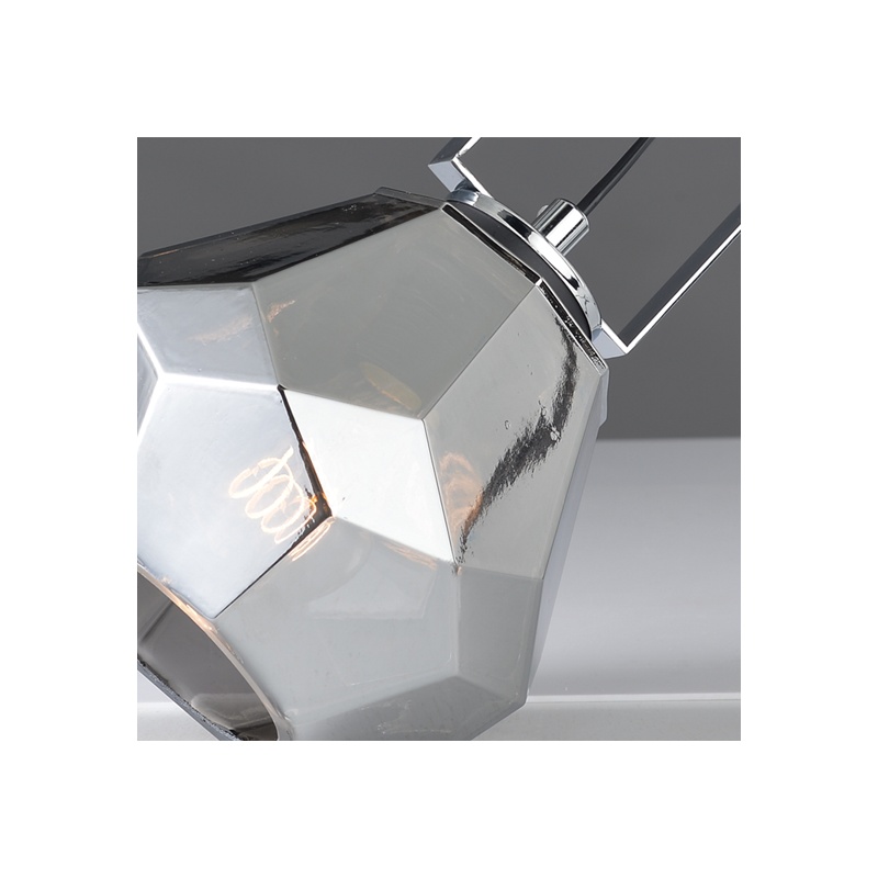 Aca Επιτραπέζιο Φωτιστικό Φιμέ - Χρώμιο (V371481TG)